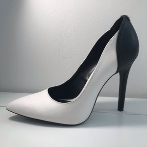 Guess Black and White Heels